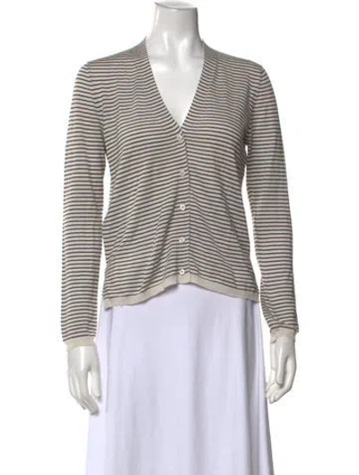 Pre-owned Ulla Johnson Wool Striped Sweater In Multicolor