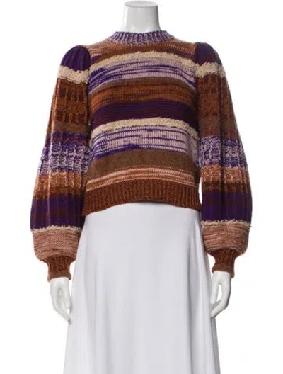 Pre-owned Ulla Johnson Wool Striped Sweater W/ Tags In Multi