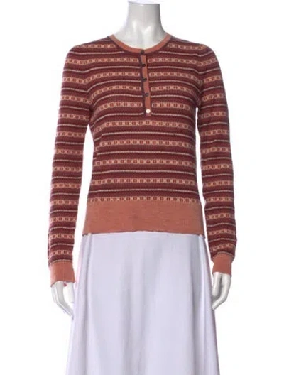 Pre-owned Ulla Johnson Wool Striped Top In Multicolor