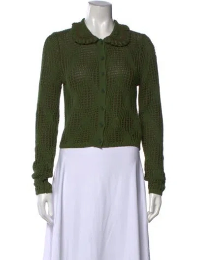 Pre-owned Ulla Johnson Wool Sweater In Green