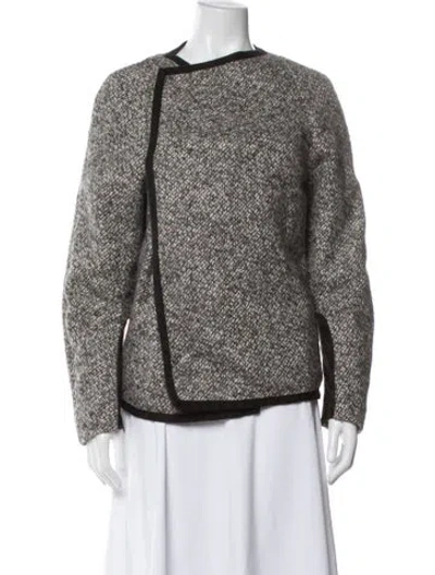 Pre-owned Ulla Johnson Wool Tweed Pattern Jacket In Gray