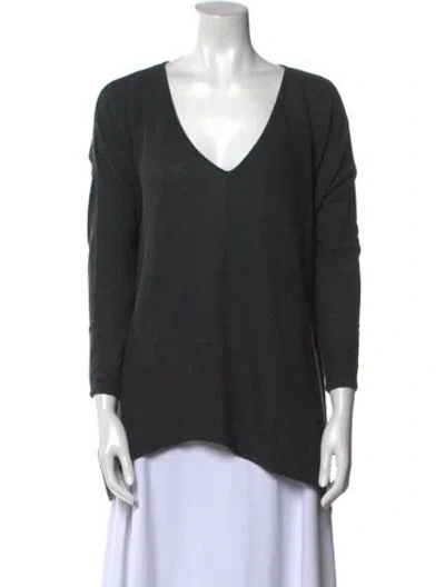 Pre-owned Ulla Johnson Wool V-neck Sweater In Black