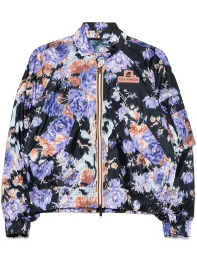 Ulla Johnson X K-way Cropeley Jacket In Iris