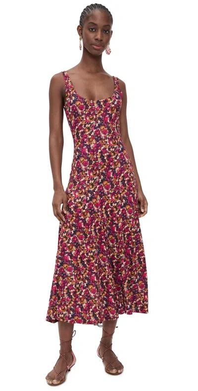 Ulla Johnson Yasna Jersey Dress Viola In Multi