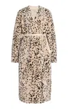 Ulla Johnson Yvonne Patterned Shearling Coat In Multi