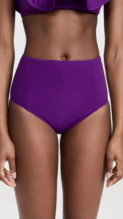 Ulla Johnson Zahara Bikini Bottom In Cassis In Red