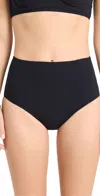 Ulla Johnson Zahara Bikini Bottoms Noir Xl In Noir