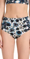 Ulla Johnson Zahara High-waist Bikini Bottoms In Sunprint Combo