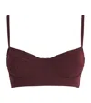 Ulla Johnson Zahara Bra Cup Bikini Top Cassis In Burgundy