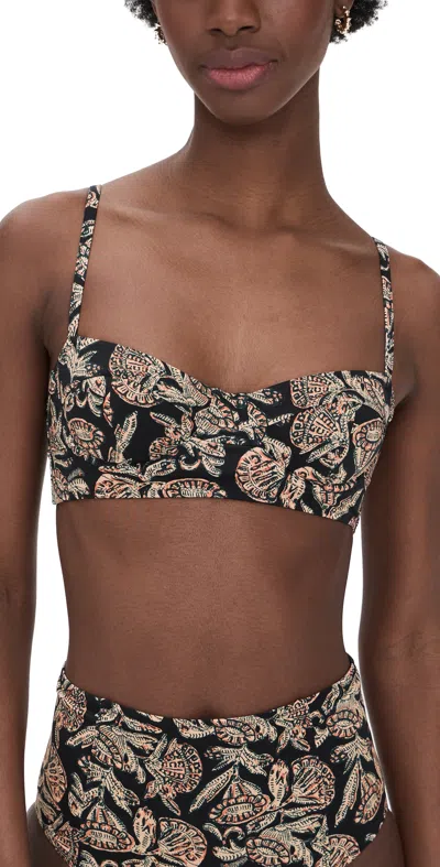 Ulla Johnson Zahara Bikini Top Jasper In Multi