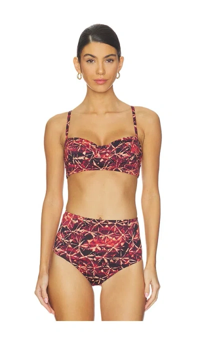 Ulla Johnson Zahara Bikini Top In Brown