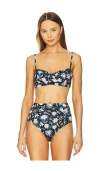 Shop Ulla Johnson Zahara Bikini Top In Sun Print