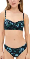 Ulla Johnson Zahara Bikini Top Urchin In Urchin