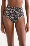 Ulla Johnson Zahara High Waist Bikini Bottoms In Black