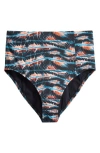 Ulla Johnson Zahara High Waist Bikini Bottoms In Lazuli