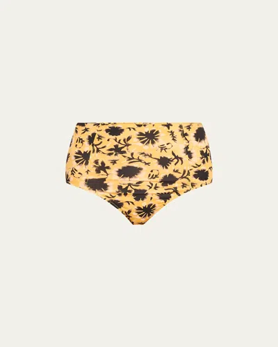 Ulla Johnson Zahara High-waist Bikini Bottoms In Zinnia