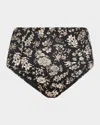Ulla Johnson Zahara High-waisted Bikini Bottoms In Black