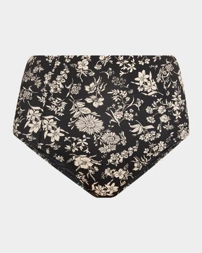 Ulla Johnson Zahara High-waisted Bikini Bottoms In Black