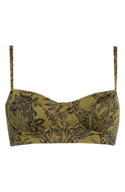Ulla Johnson Zahara Underwire Bikini Top In Green