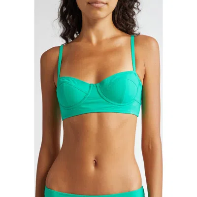Ulla Johnson Zahara Underwire Bikini Top In Green