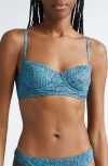 Ulla Johnson Zahara Underwire Bikini Top In Lagoon