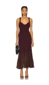 Ulla Johnson Zariah Shimmer Sleeveless Maxi Dress In Brown