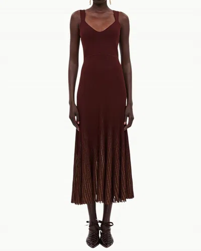 Ulla Johnson Zariah Shimmer Sleeveless Maxi Dress In Amaranthus