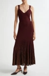 Ulla Johnson Zariah Shimmer Sleeveless Maxi Dress In Purple