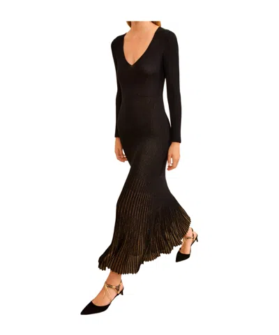 Ulla Johnson Zeda V Neck Midi Dress In Multi
