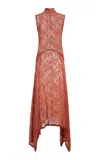 Ulla Johnson Zena Lace Midi Dress In Brown