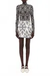 Ulla Johnson Aurelia Printed Turtleneck Pullover In White
