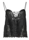 Ulla Johnson Zina Top In Noir In Black