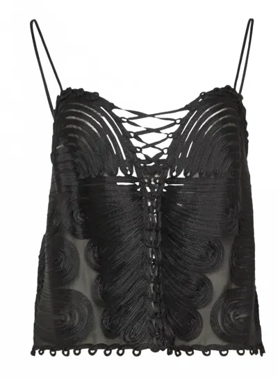 Ulla Johnson Zina Top In Noir In Black