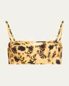 Ulla Johnson Zinnia Zahara Bikini Top In Sunprint Combo