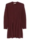 Ulla Johnson Zip-fastening Stretch-design Dress In Red