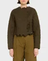 Ulla Johnson Zofia Quilted Cotton Jacket In Militaire