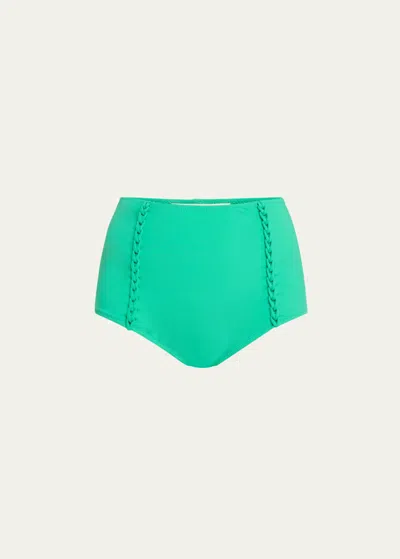 Ulla Johnson Zuri Bikini Bottoms In Emerald