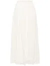 Ulla Johnson Super-long Midi Skirt In White