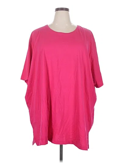 Pre-owned Ulla Popken 3/4 Sleeve T-shirt In Pink