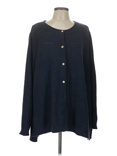 Pre-owned Ulla Popken Cardigan Sweater In Blue