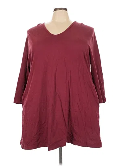 Pre-owned Ulla Popken Casual Dress In Burgundy