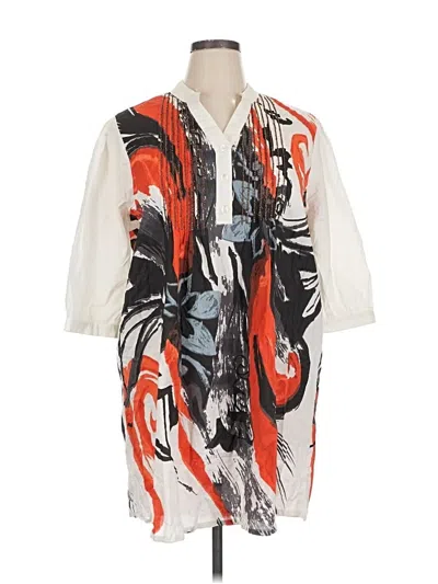 Pre-owned Ulla Popken Casual Dress In White