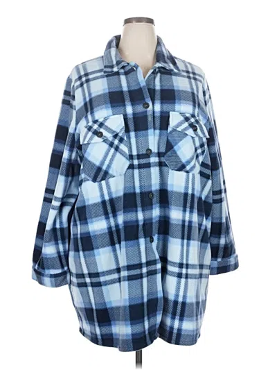 Pre-owned Ulla Popken Poncho In Blue
