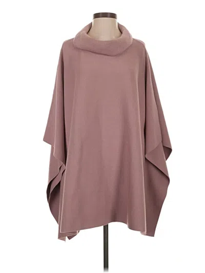 Pre-owned Ulla Popken Poncho In Burgundy