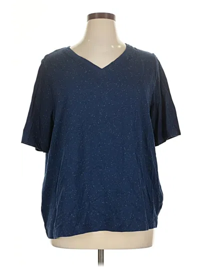 Pre-owned Ulla Popken Short Sleeve T-shirt In Blue