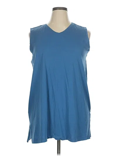 Pre-owned Ulla Popken Sleeveless T-shirt In Blue