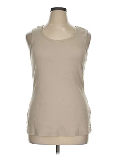 Pre-owned Ulla Popken Sleeveless T-shirt In Brown
