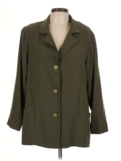 Pre-owned Ulla Popken Trenchcoat In Green
