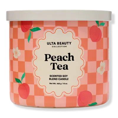Ulta Beauty Collection Peach Tea 3-wick Scented Candle In Orange