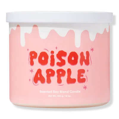 Ulta Beauty Collection Poison Apple 3-wick Scented Candle In Pink
